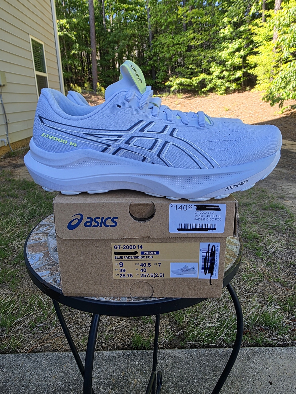 Asics GT 2000-14 1012B843 Blue Fade Running Shoe Women Sz 9 Worn 1x With The Box